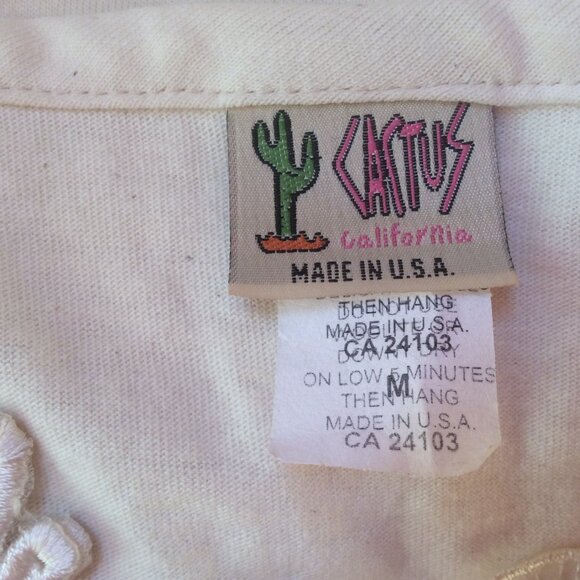 Vintage Cream Floral Embroidered Tee - Picture 3 of 7